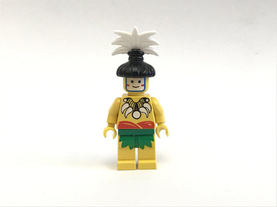 LEGO Minifigure-Islander, King, with Black Hair-Piece-Pirates / Pirates I / Islanders-PI069-Creative Brick Builders